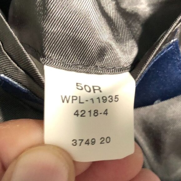 Stafford Men's Blazer Jacket 50R Black Sport Coat Double Button Classic Formal - Picture 4 of 16